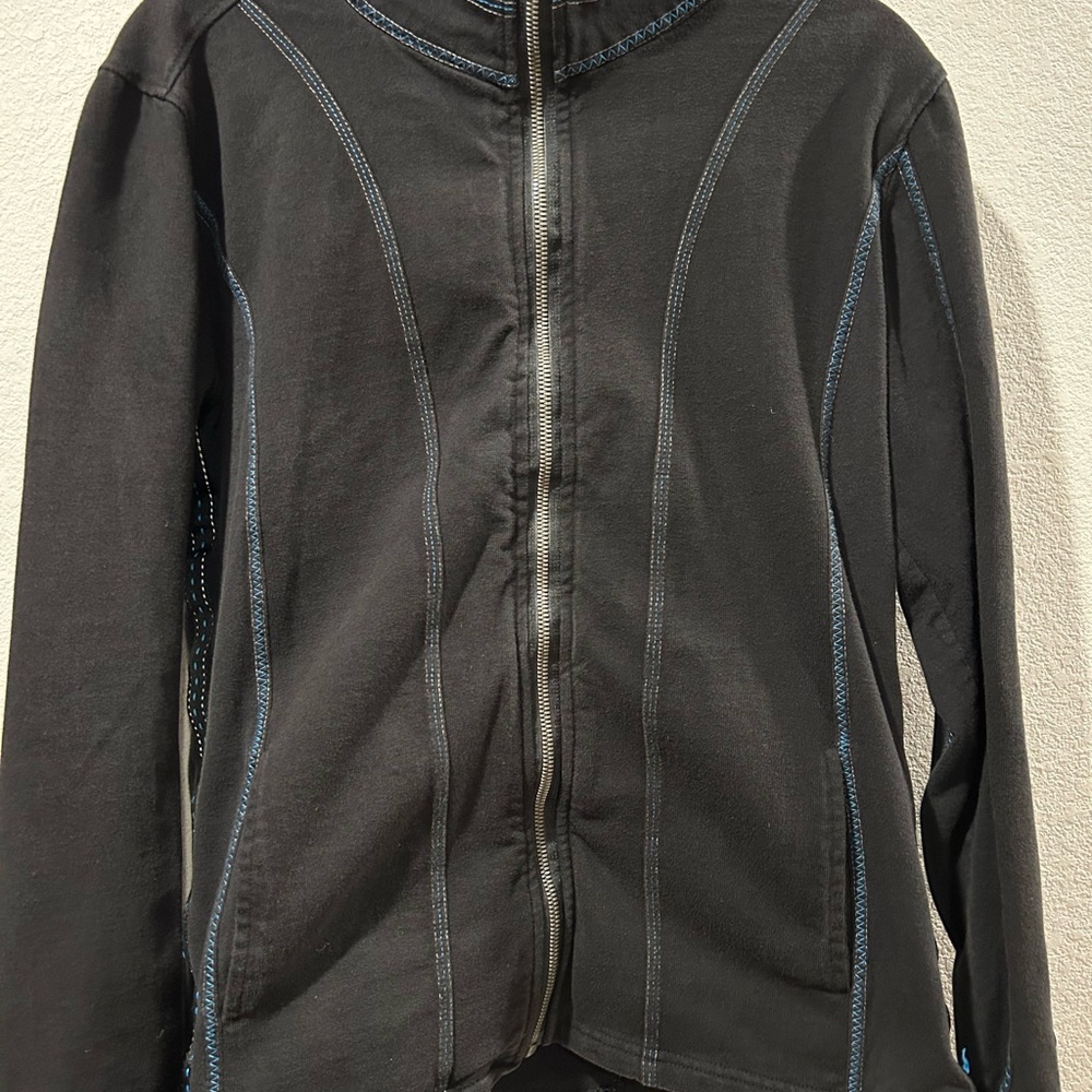 Kuhl Black Jacket with Blue Accents